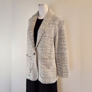 || MICHAEL STARS || Macey blazer, jacket, single breasted, black/white sz small